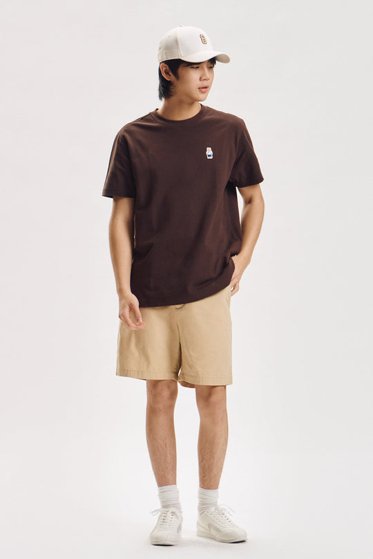 Regular Fit T-Shirt with Crew Bear Patch Embroidery