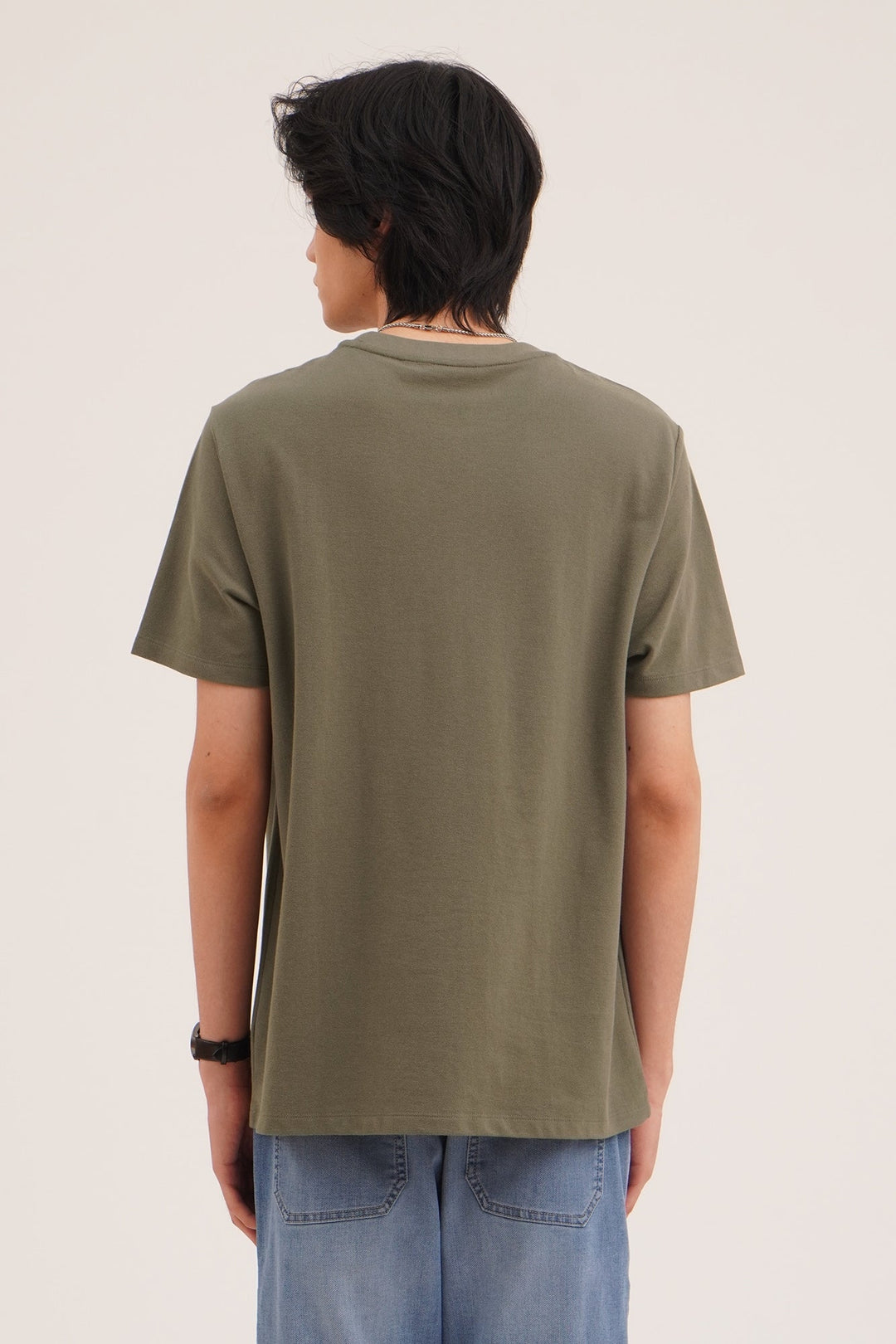 Regular Fit T-Shirt with Crew Bear Patch Embroidery