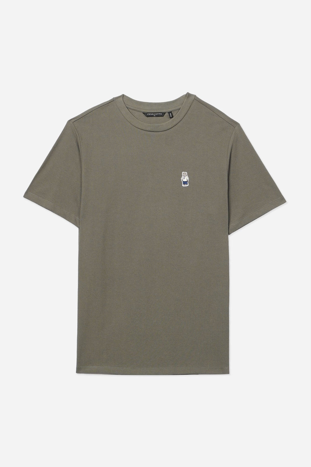 Regular Fit T-Shirt with Crew Bear Patch Embroidery