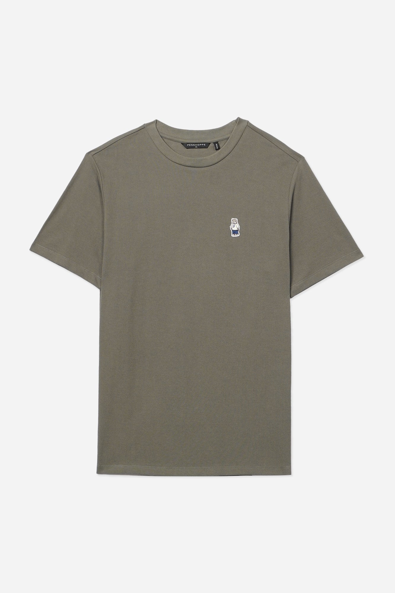 Regular Fit T-Shirt with Crew Bear Patch Embroidery