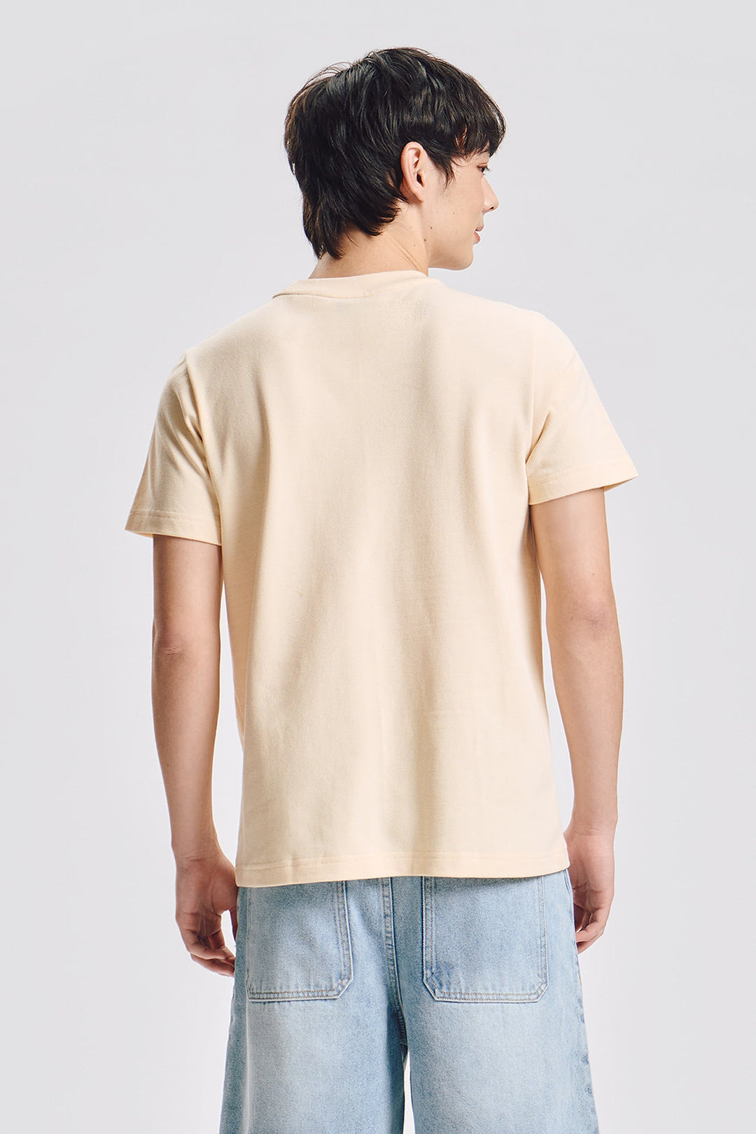 Regular Fit T-Shirt with Crew Bear Patch Embroidery