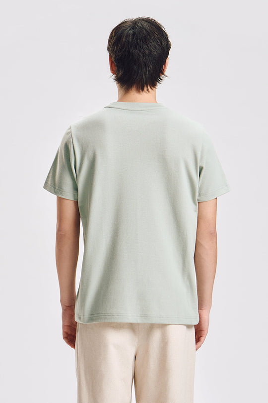 Regular Fit T-Shirt with Crew Bear Patch Embroidery