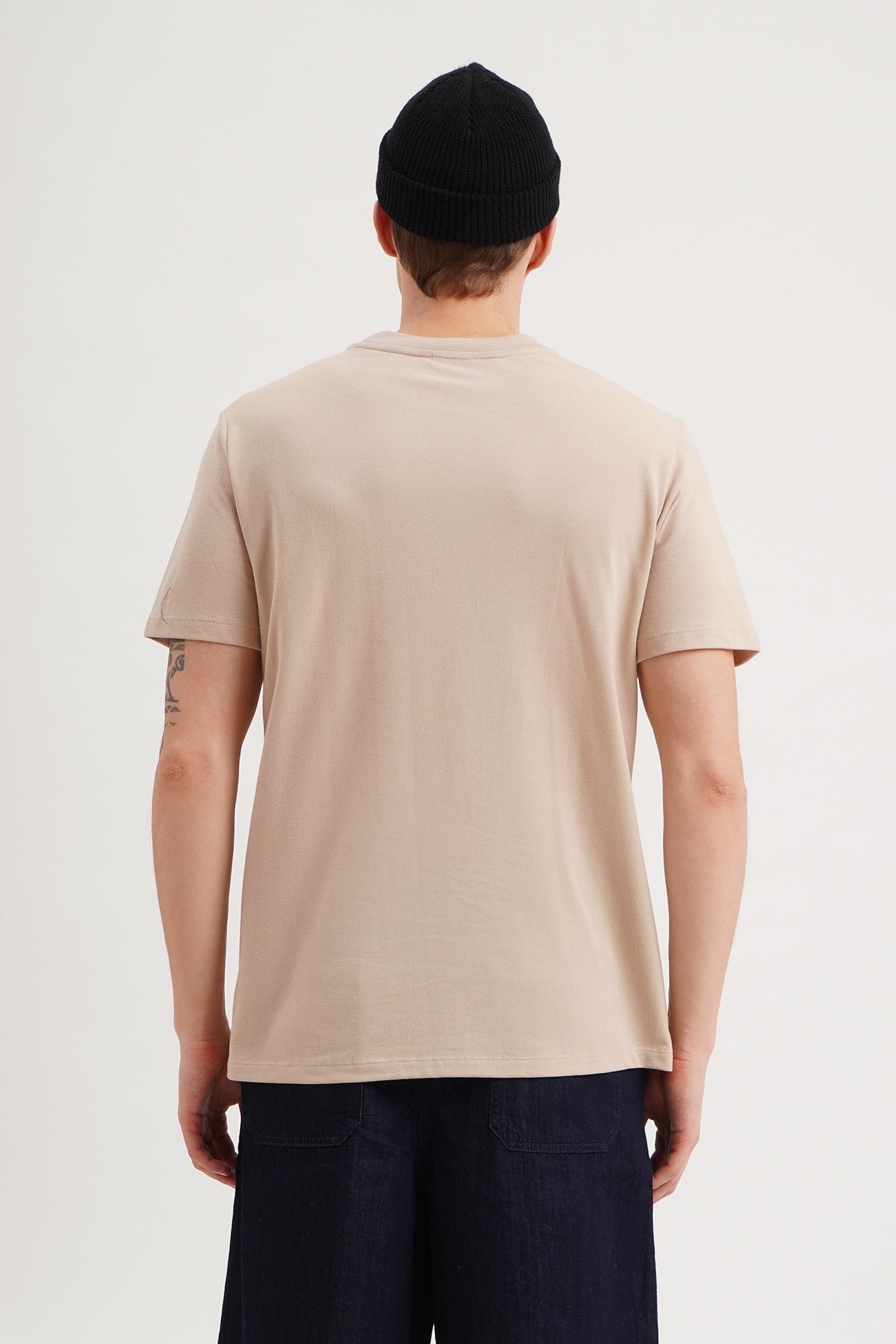 Regular Fit T-Shirt with Crew Bear Patch Embroidery