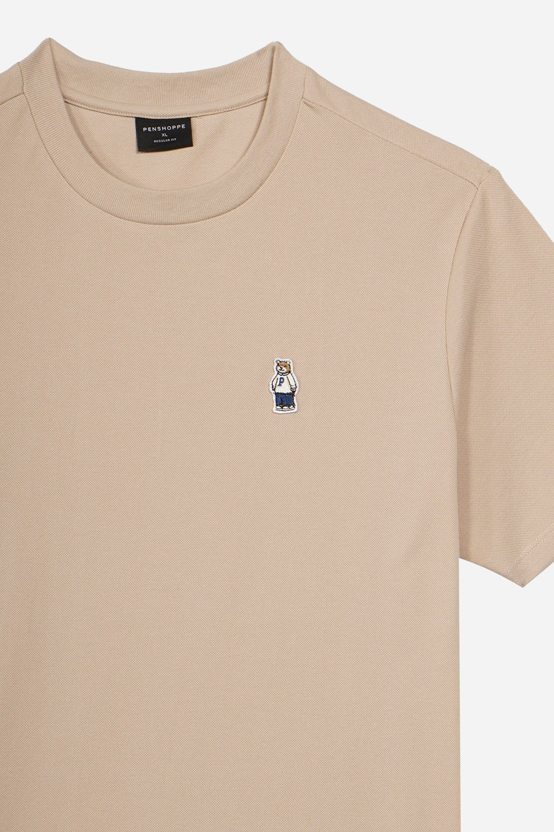 Regular Fit T-Shirt with Crew Bear Patch Embroidery