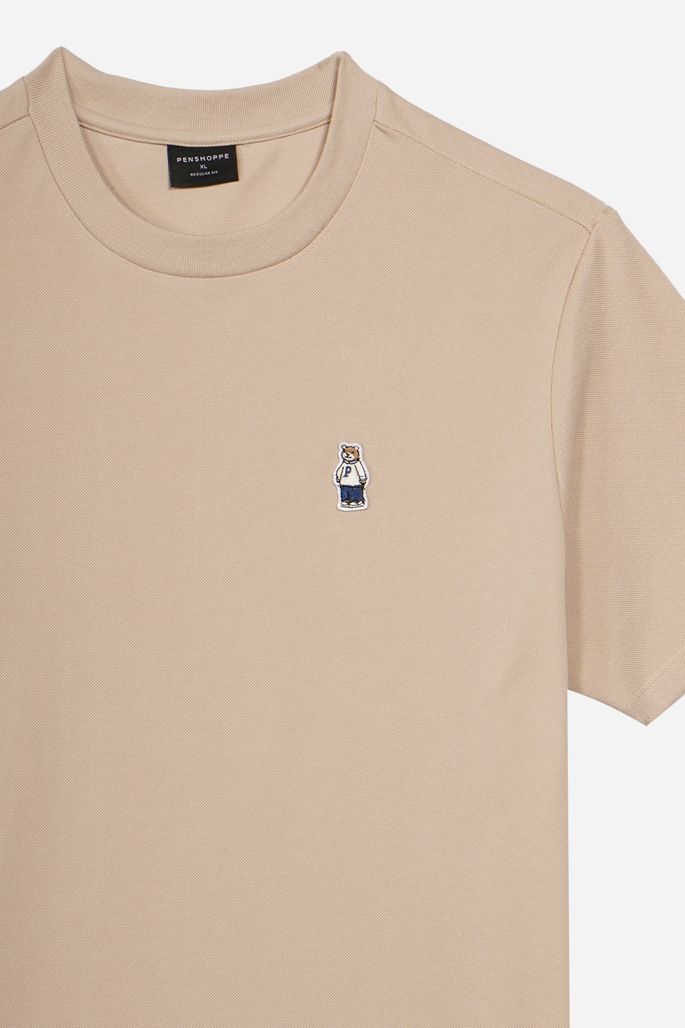 Regular Fit T-Shirt with Crew Bear Patch Embroidery