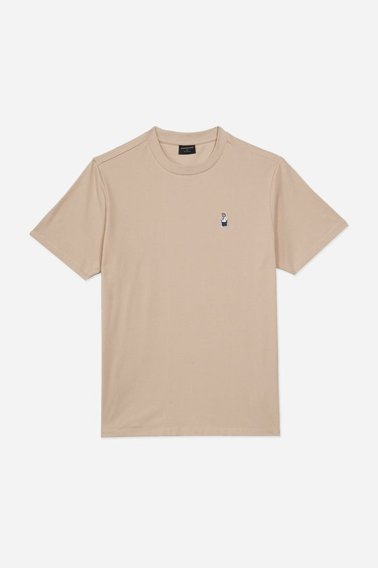 Regular Fit T-Shirt with Crew Bear Patch Embroidery