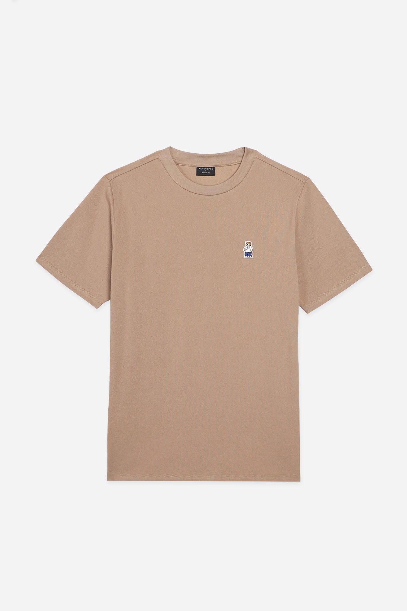 Regular Fit T-Shirt with Crew Bear Patch Embroidery