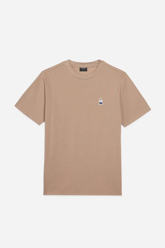 Regular Fit T-Shirt with Crew Bear Patch Embroidery