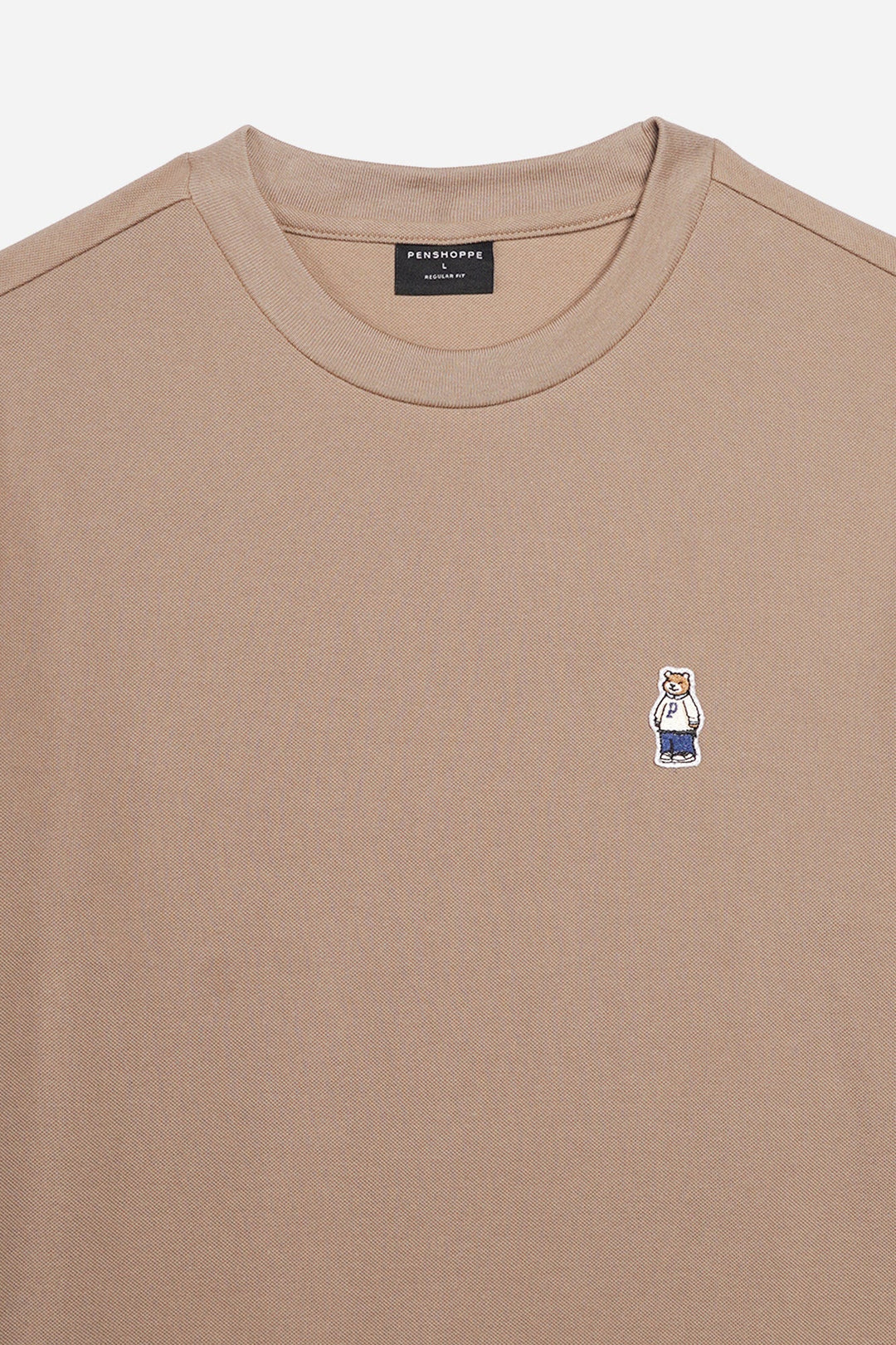 Regular Fit T-Shirt with Crew Bear Patch Embroidery