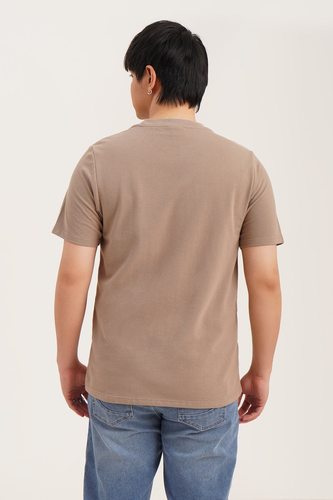 Regular Fit T-Shirt with Crew Bear Patch Embroidery