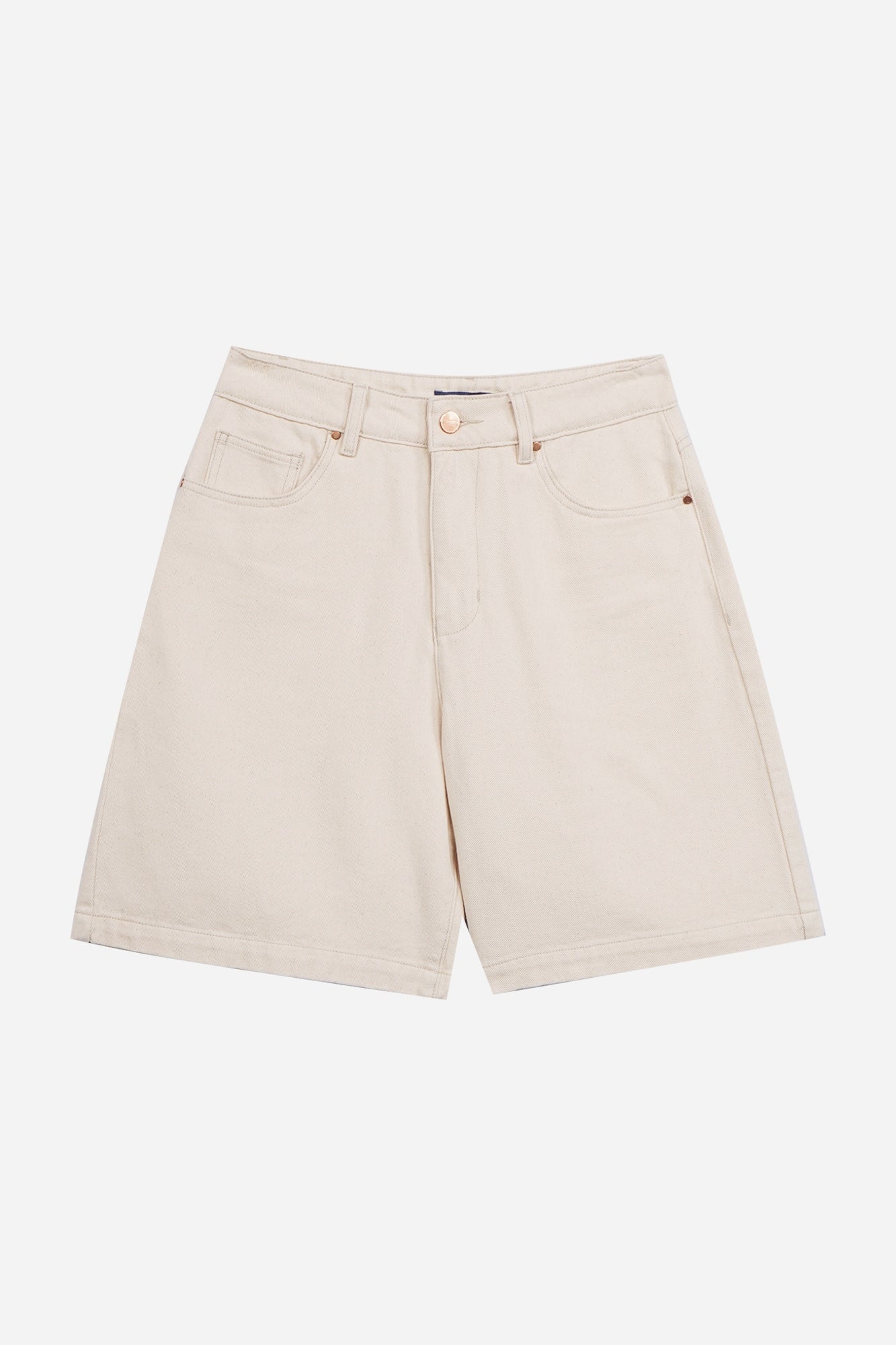 Ecru Bermuda Denim Shorts – PENSHOPPE