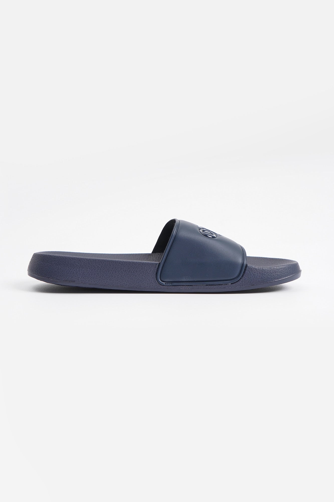 Mens navy blue slides store