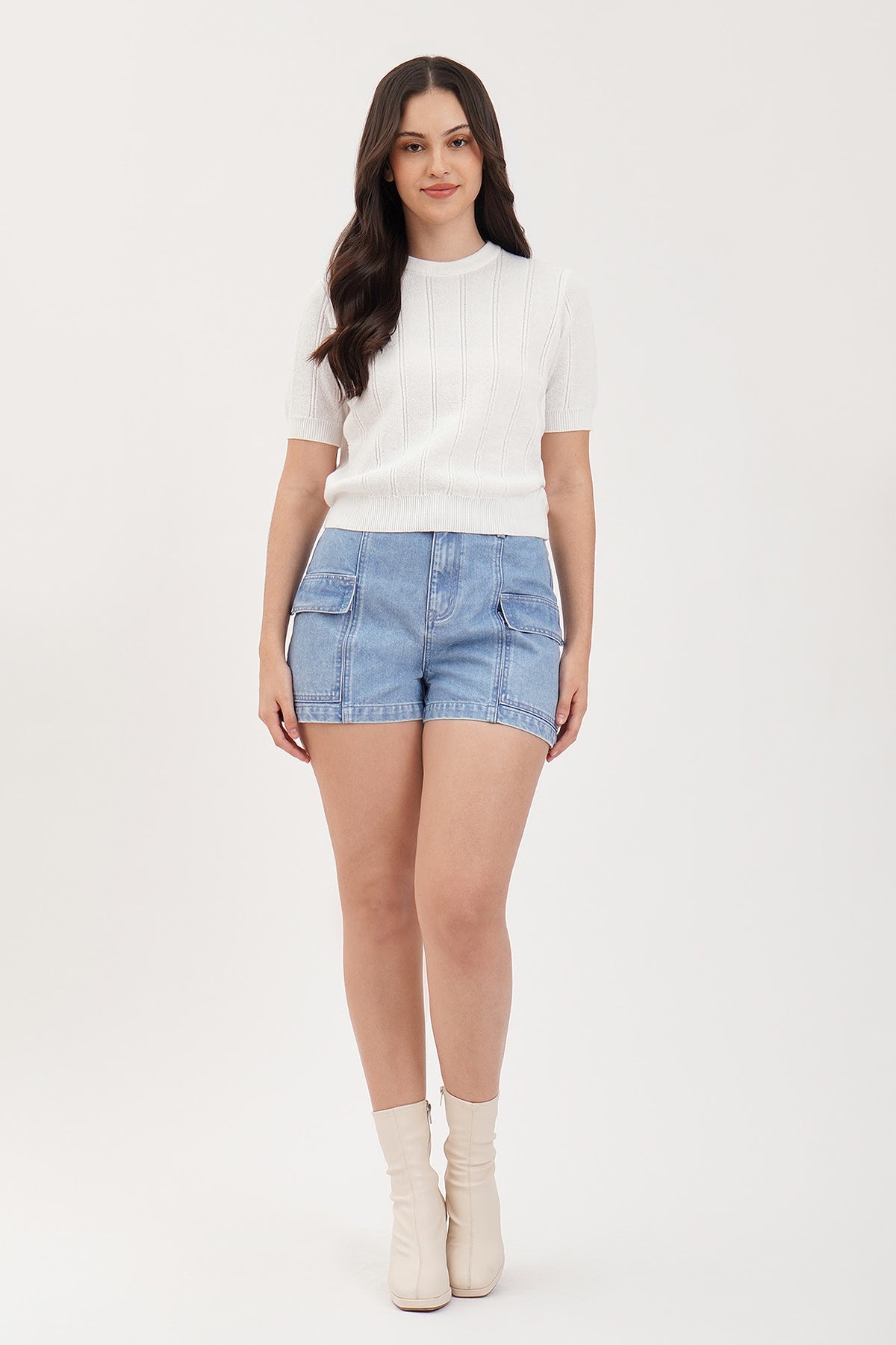 Penshoppe denim shorts for women sales
