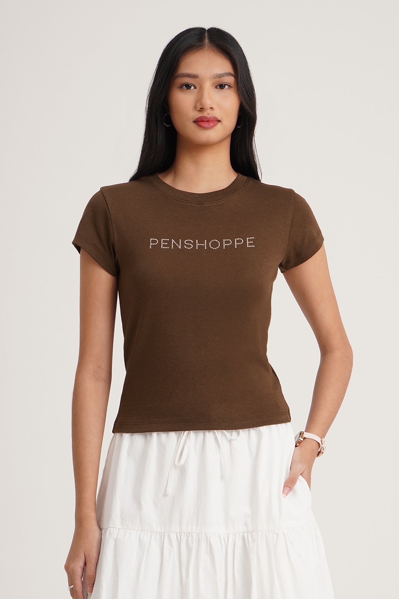 Penshoppe Studded Graphic T-Shirt
