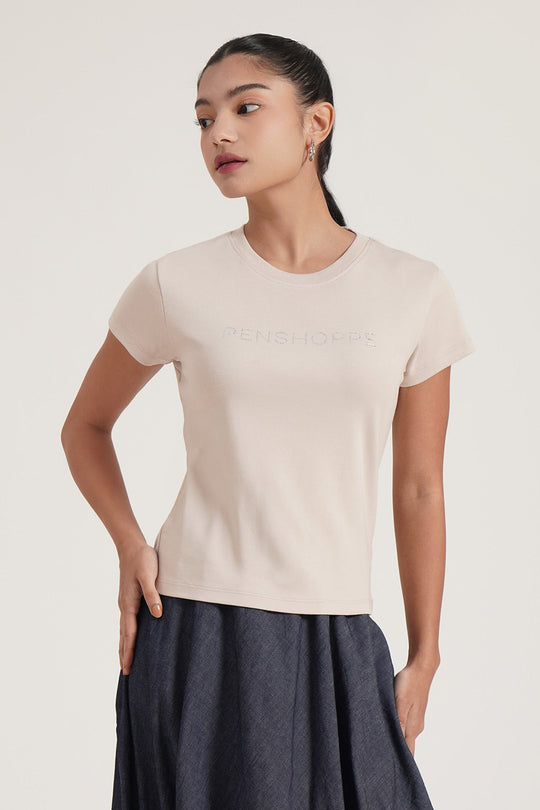 Penshoppe Studded Graphic T-Shirt