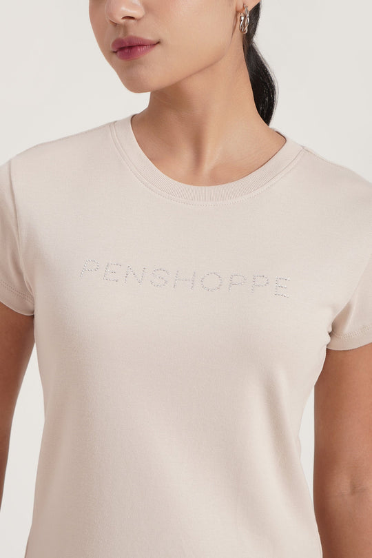 Penshoppe Studded Graphic T-Shirt