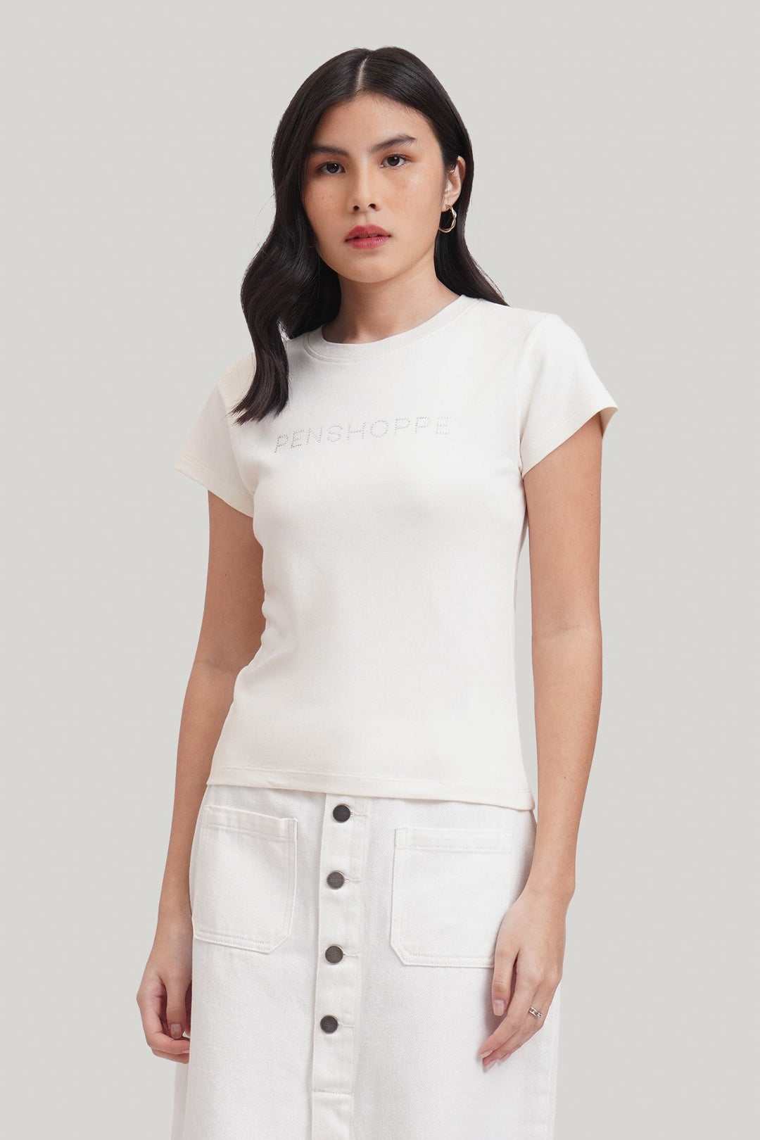 Penshoppe Studded Graphic T-Shirt