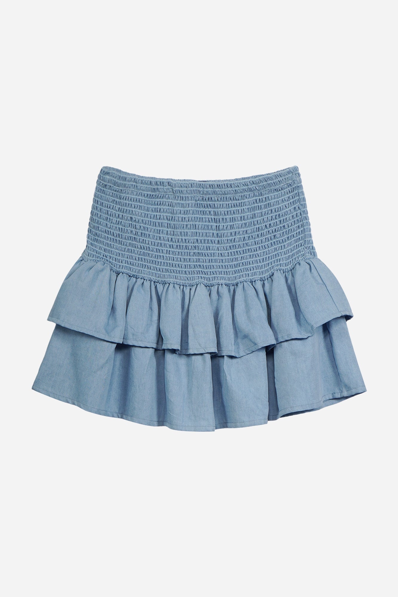 Smocked Tiered Skirt