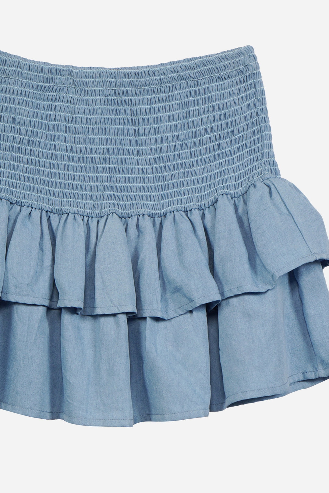 Smocked Tiered Skirt