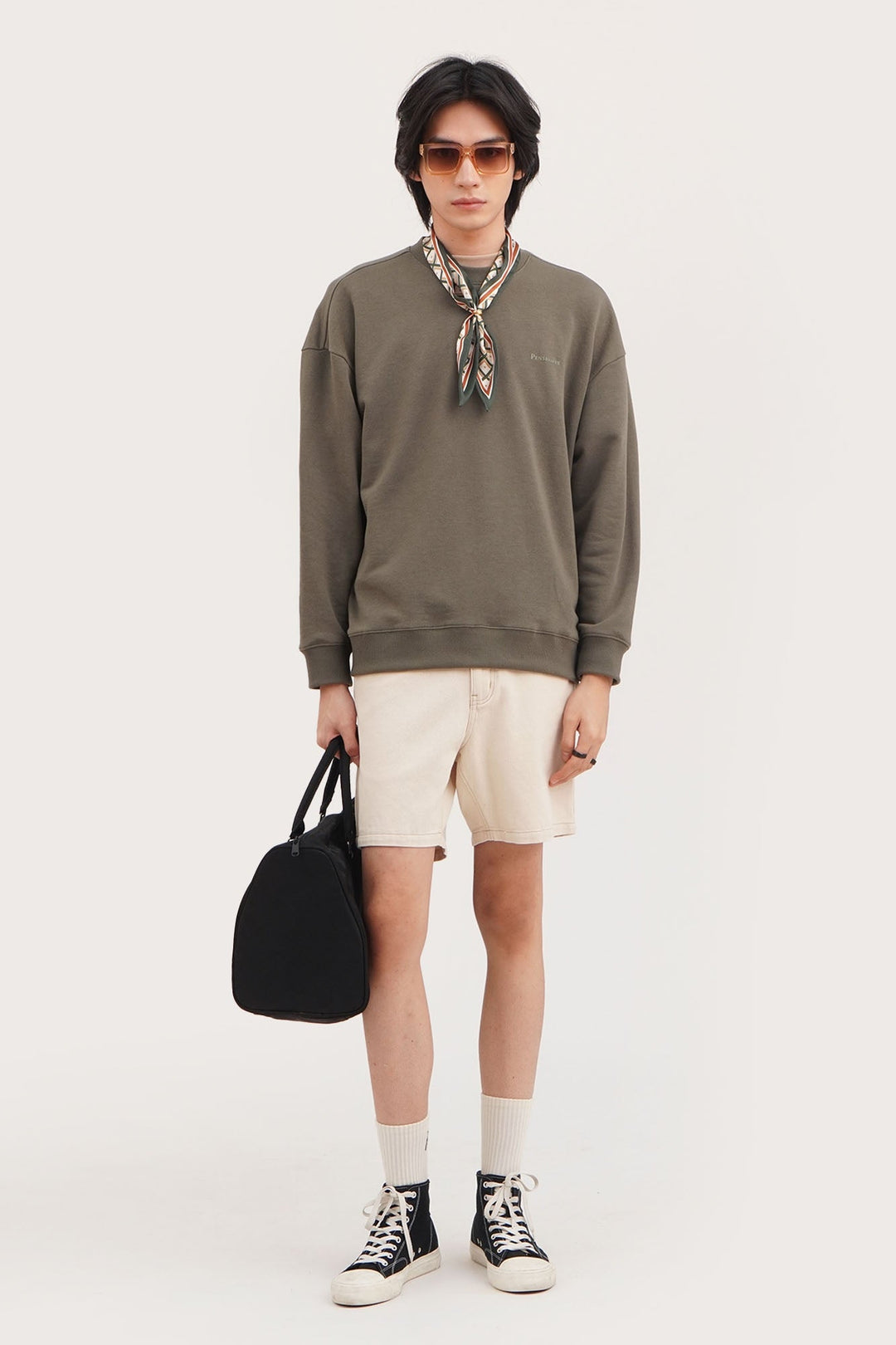 Relaxed Fit Pullover Sweatshirt