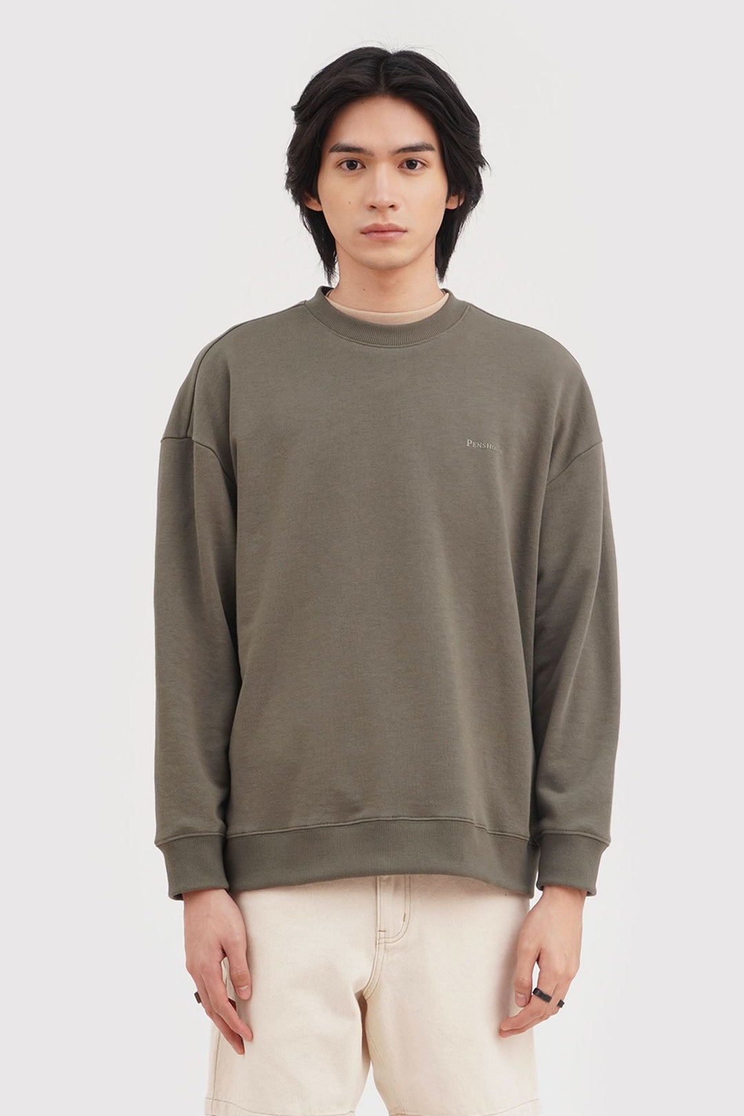 Relaxed Fit Pullover Sweatshirt