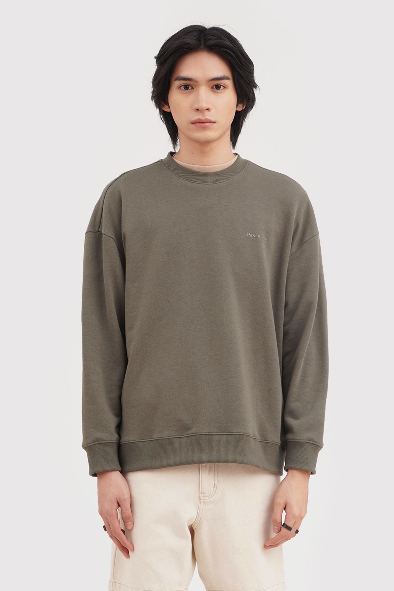 Relaxed Fit Pullover Sweatshirt