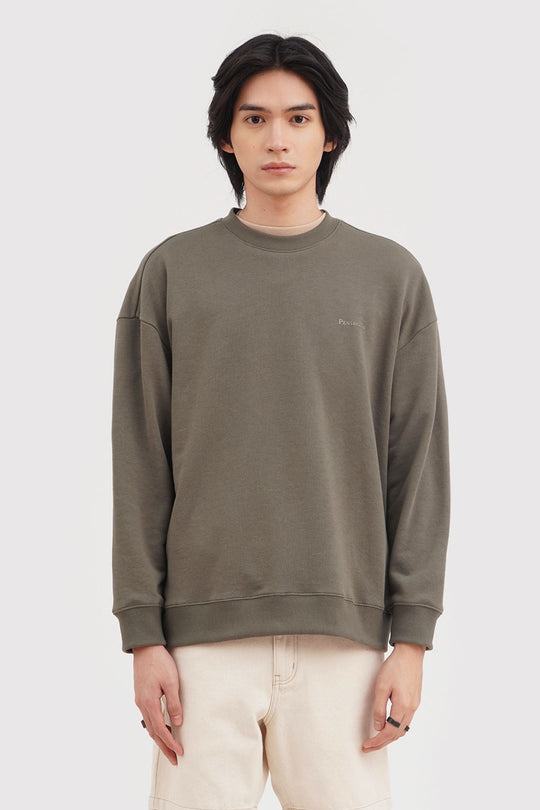Relaxed Fit Pullover Sweatshirt