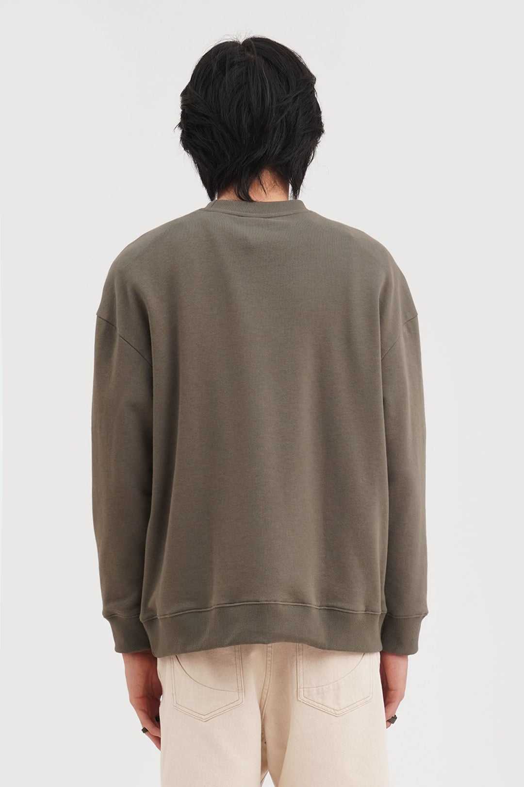 Relaxed Fit Pullover Sweatshirt