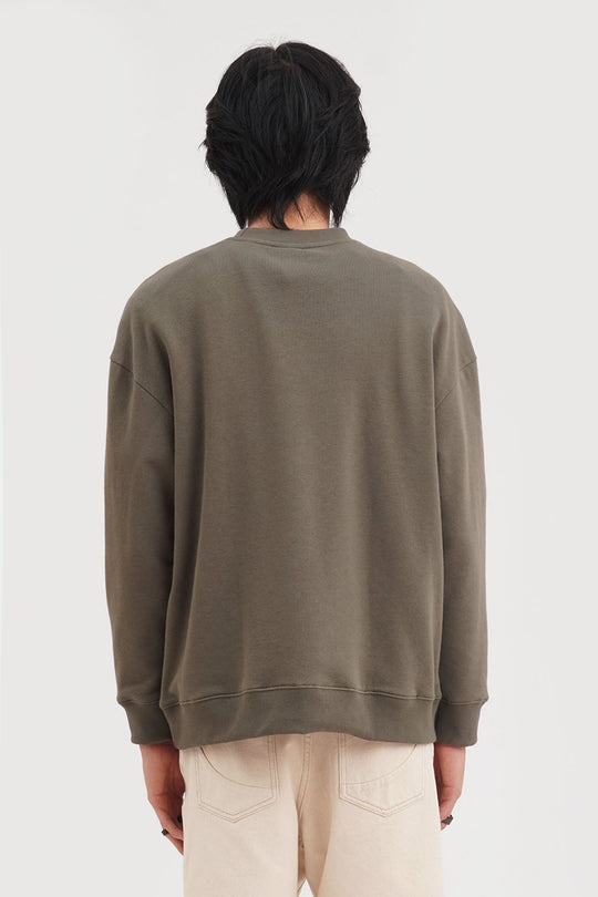 Relaxed Fit Pullover Sweatshirt