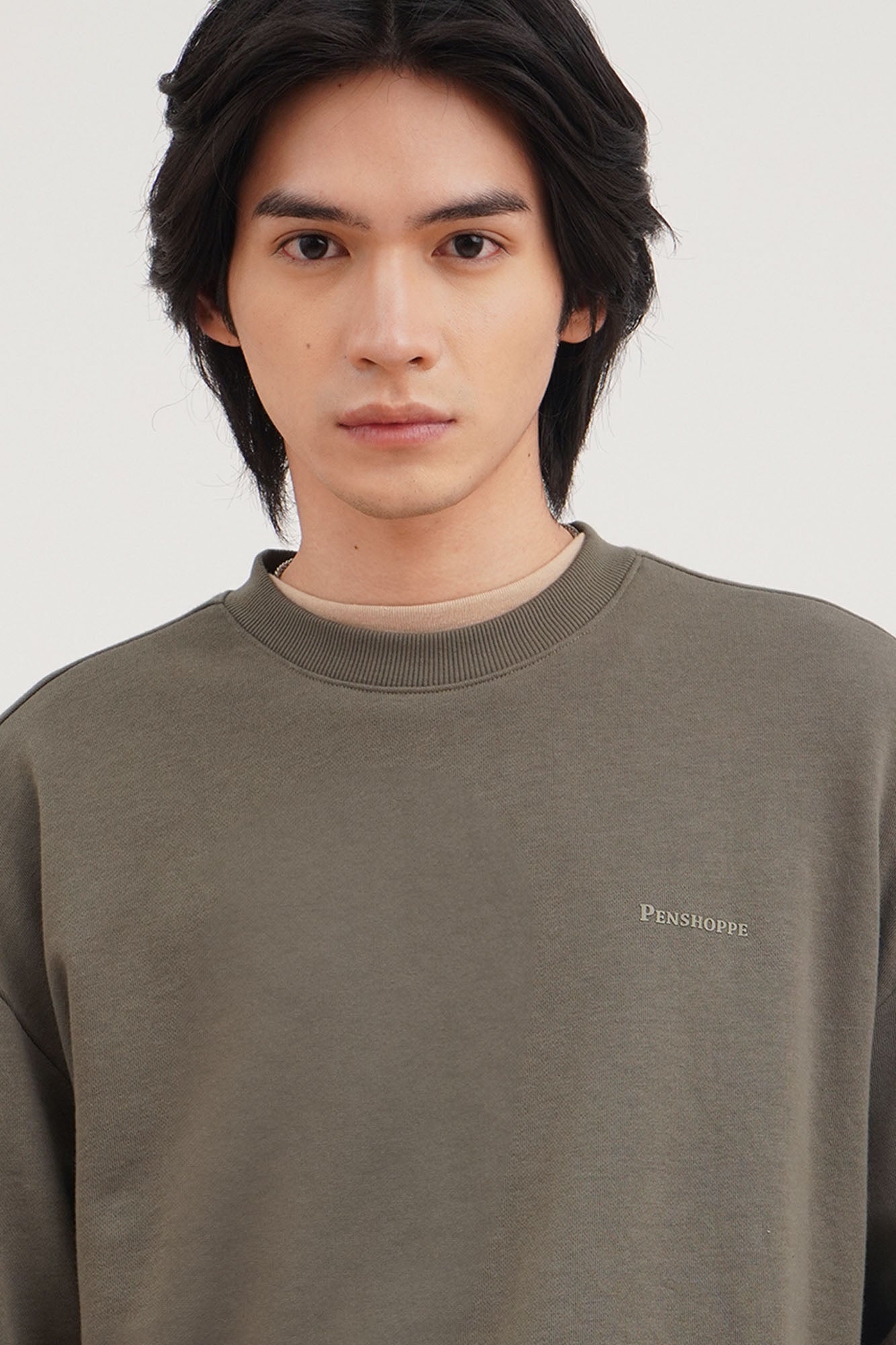 Relaxed Fit Pullover Sweatshirt