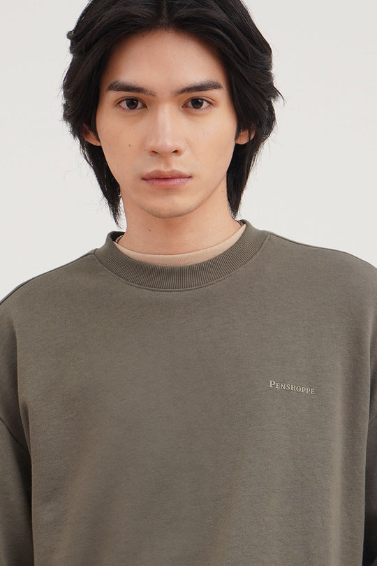 Relaxed Fit Pullover Sweatshirt