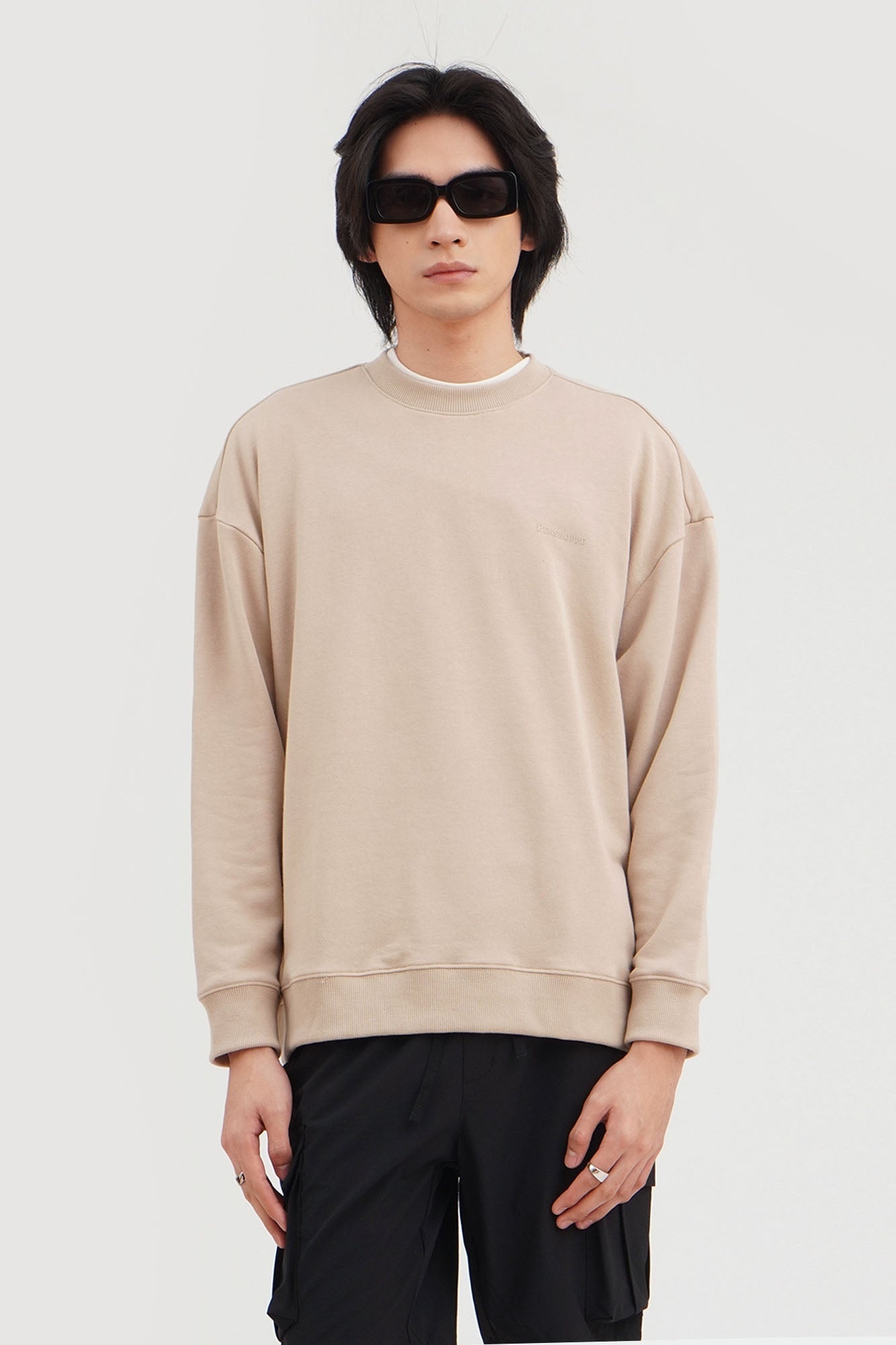 Relaxed Fit Pullover Sweatshirt