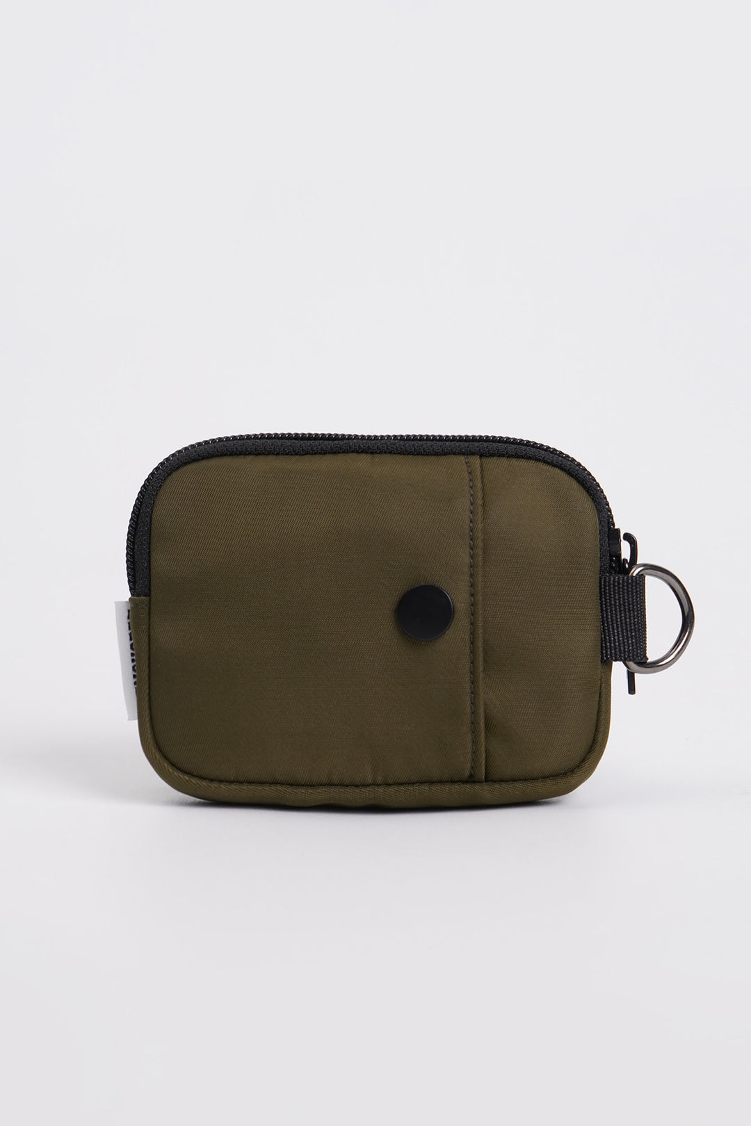 Coin Purse with Back Snap Pocket and Clip Label
