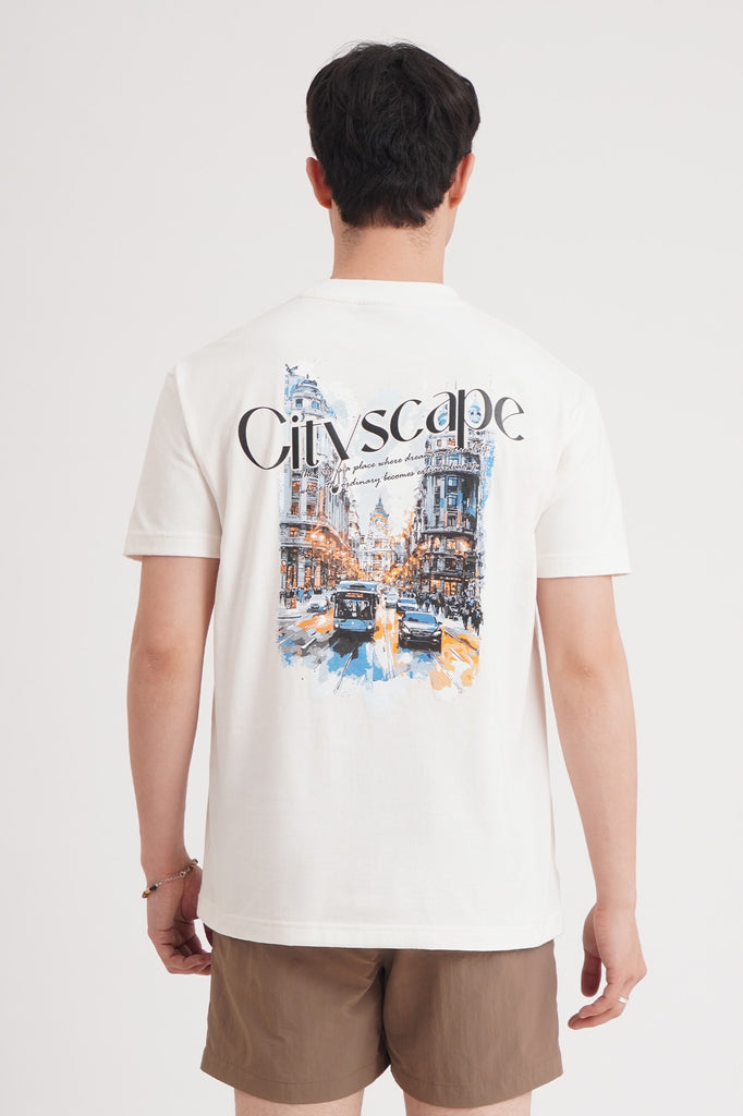 Cityscape Relaxed Fit Graphic T-Shirt – PENSHOPPE