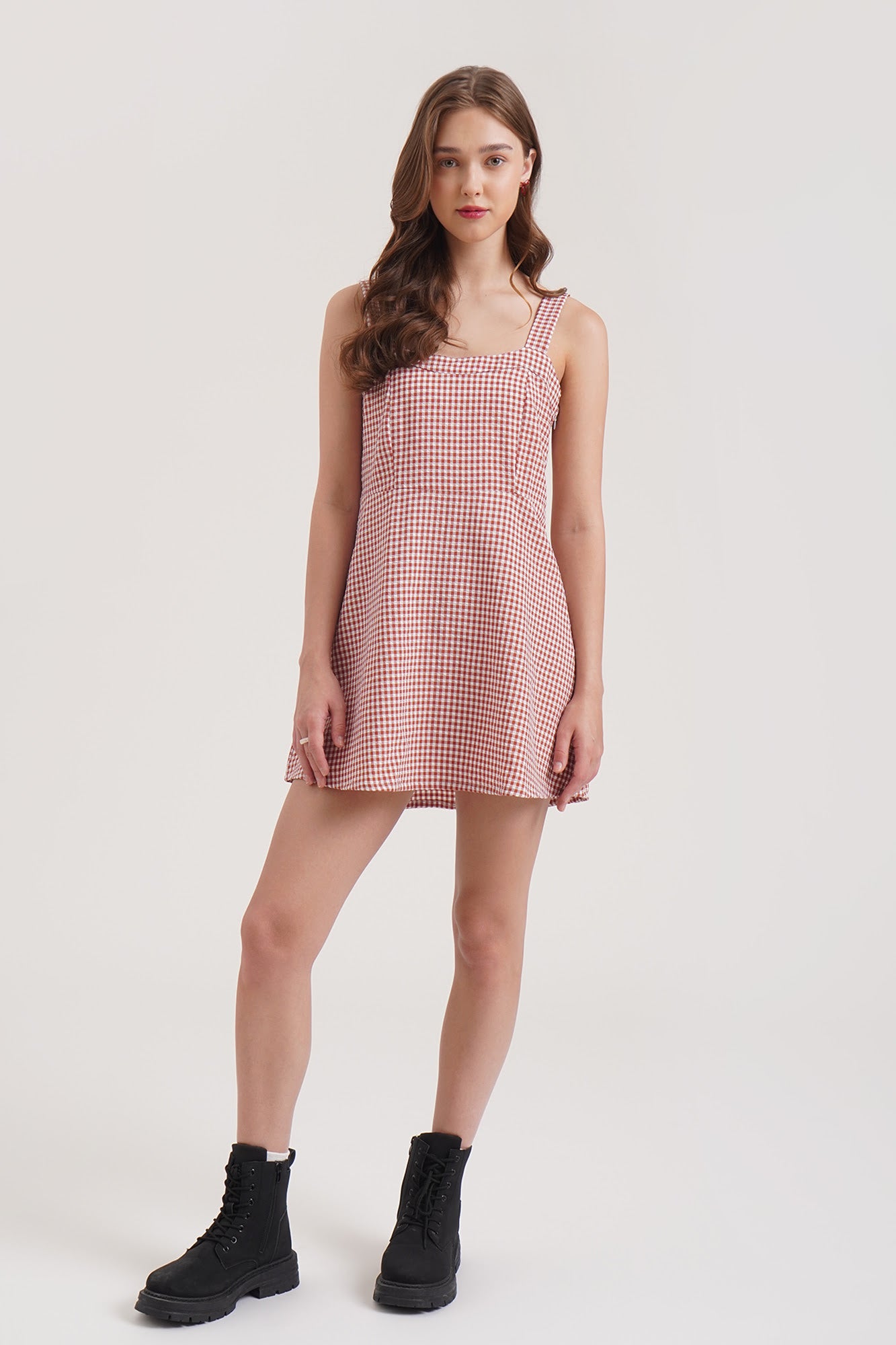 Sleeveless Gingham Dress – PENSHOPPE