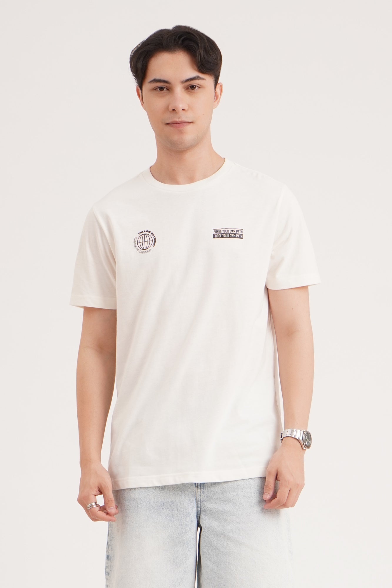 Relaxed Fit Waffle Knit T-Shirt – PENSHOPPE Relaxed Fit Waffle Knit T-Shirt – PENSHOPPE