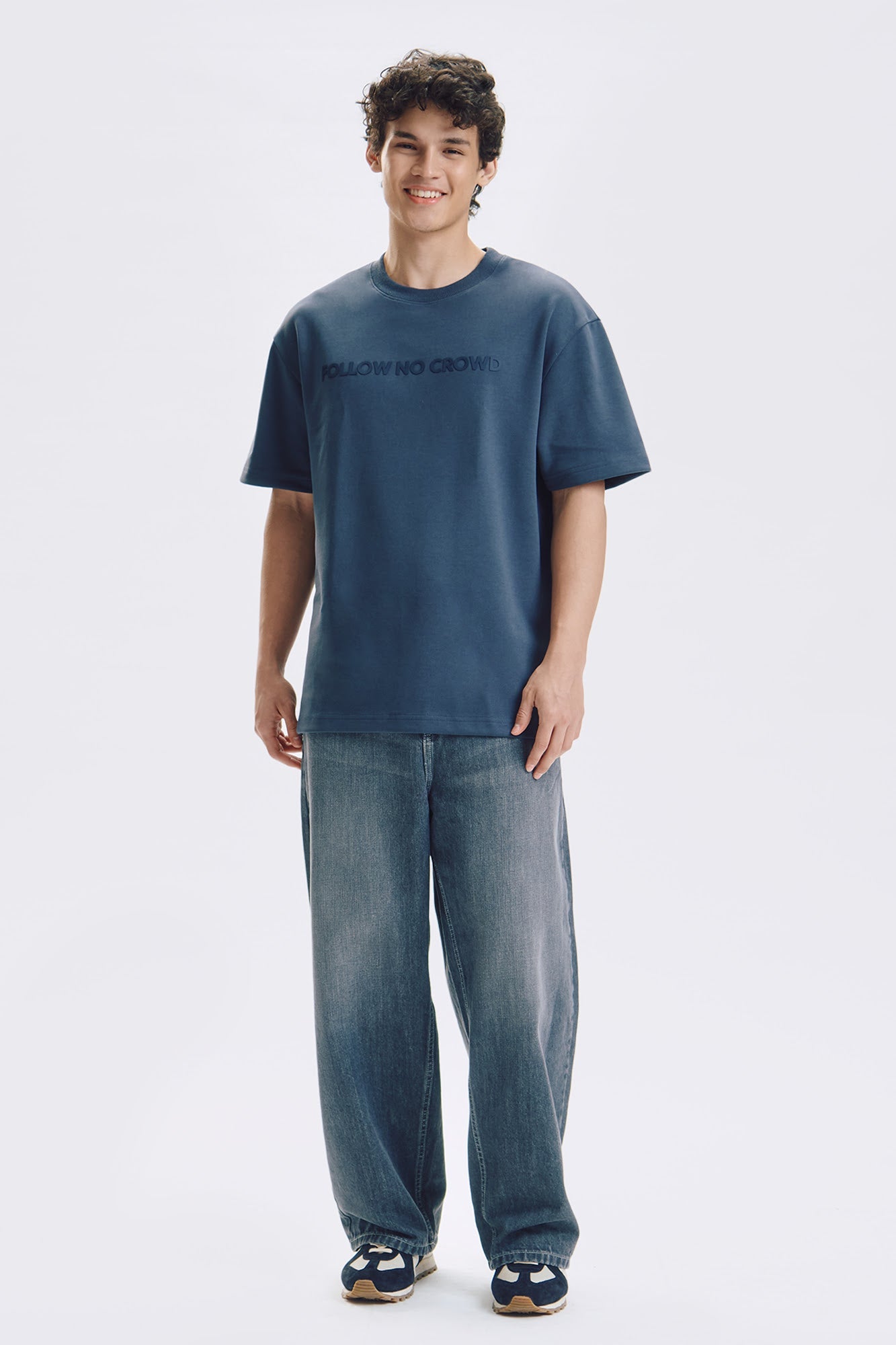 Follow No Crowd Relaxed Fit Graphic T-Shirt