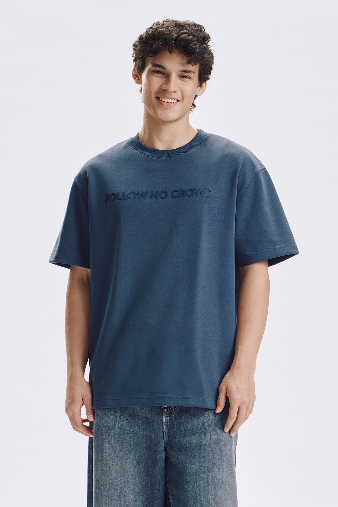 Follow No Crowd Relaxed Fit Graphic T-Shirt