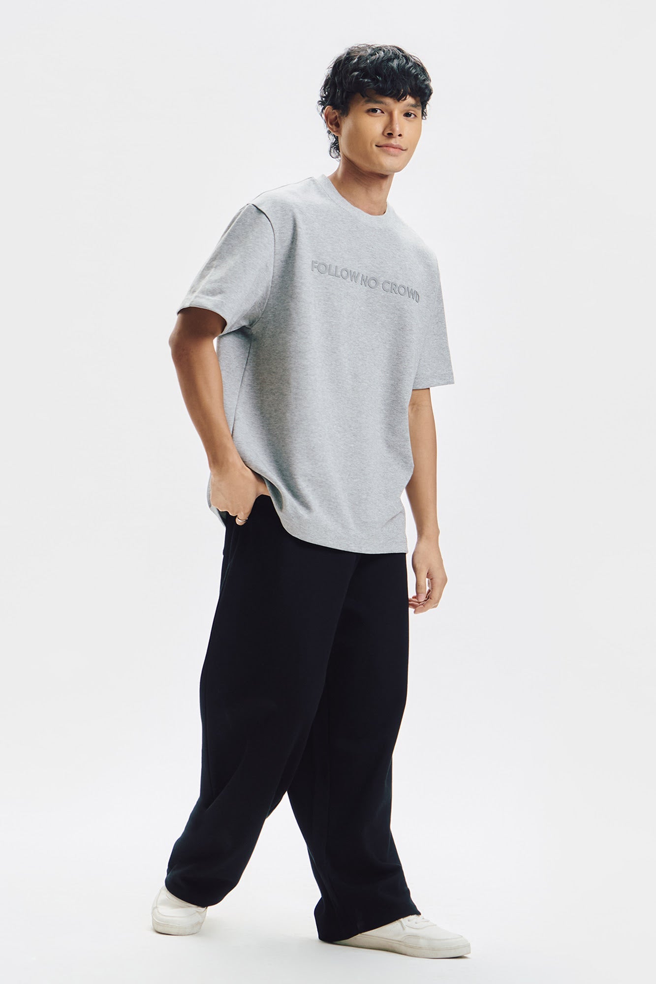 Follow No Crowd Relaxed Fit Graphic T-Shirt