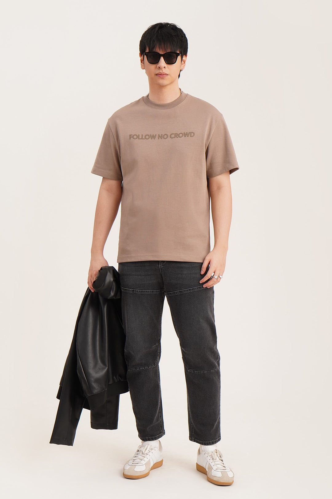 Follow No Crowd Relaxed Fit Graphic T-Shirt