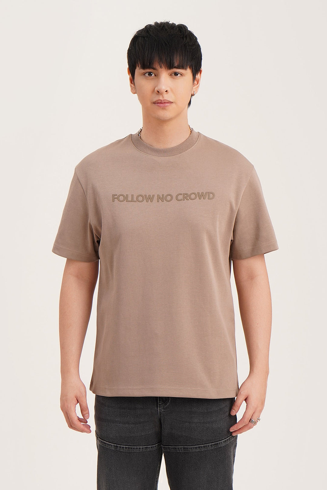 Follow No Crowd Relaxed Fit Graphic T-Shirt