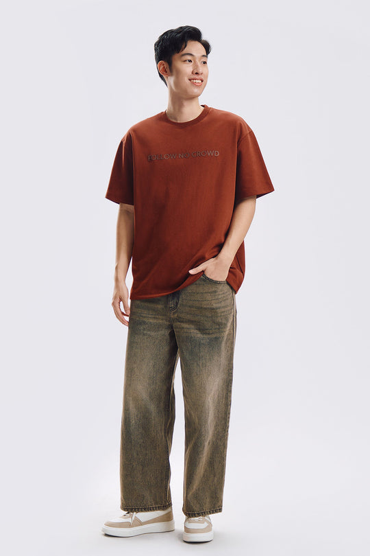 Follow No Crowd Relaxed Fit Graphic T-Shirt