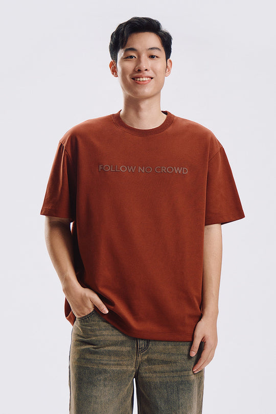 Follow No Crowd Relaxed Fit Graphic T-Shirt