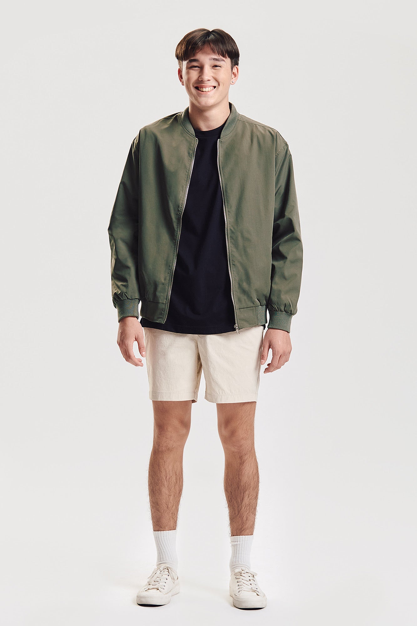 Essentials Relaxed Bomber Jacket