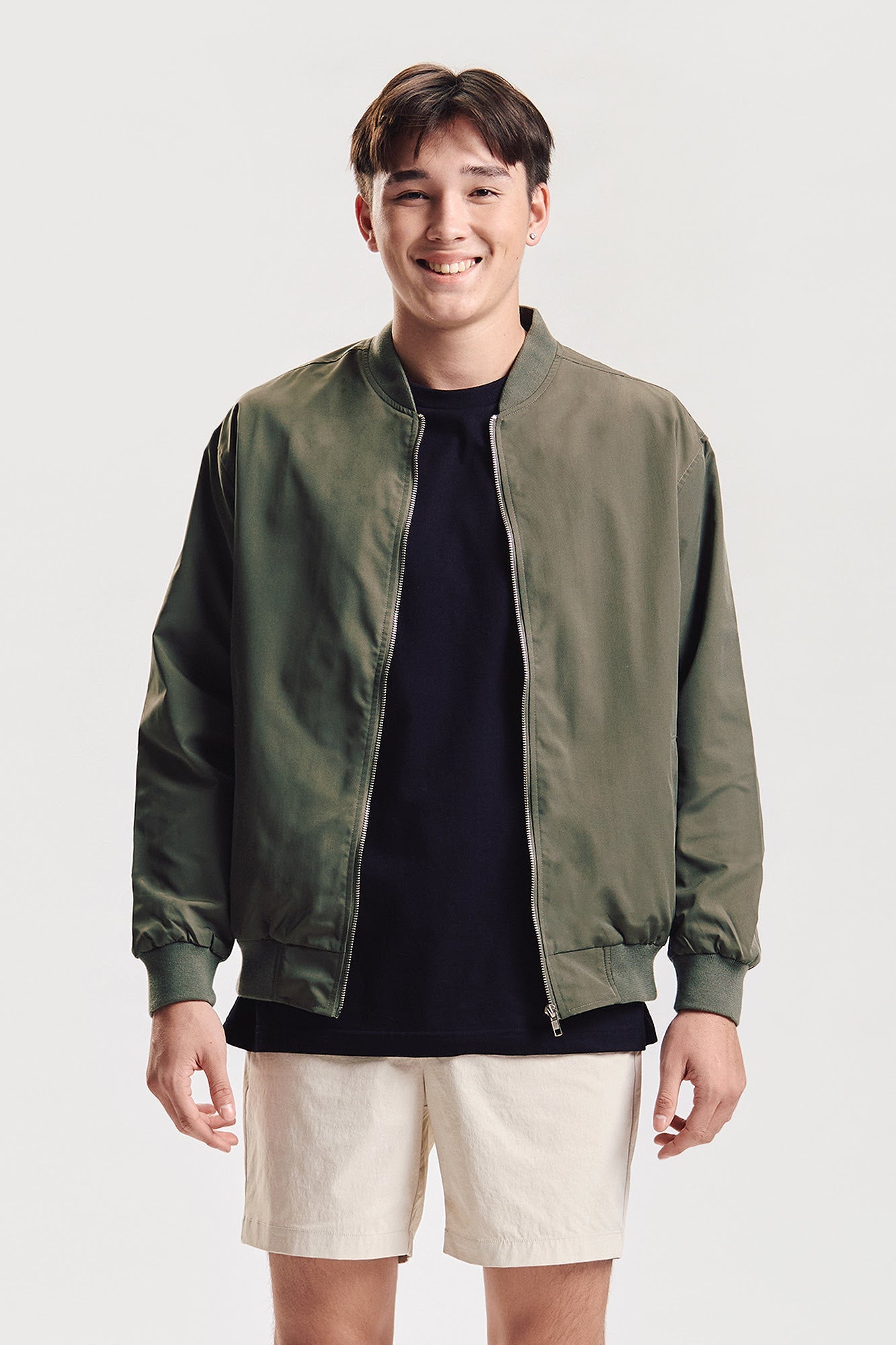 Essentials Relaxed Bomber Jacket