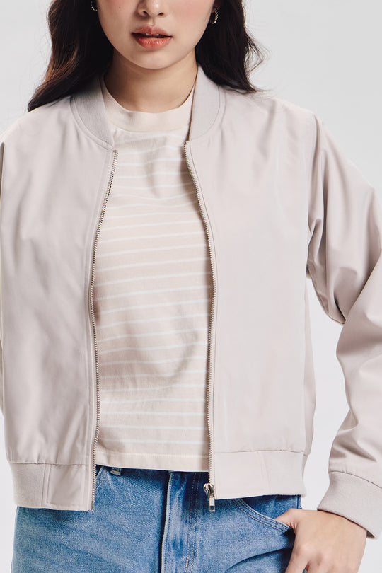 Relaxed Fit Bomber Jacket