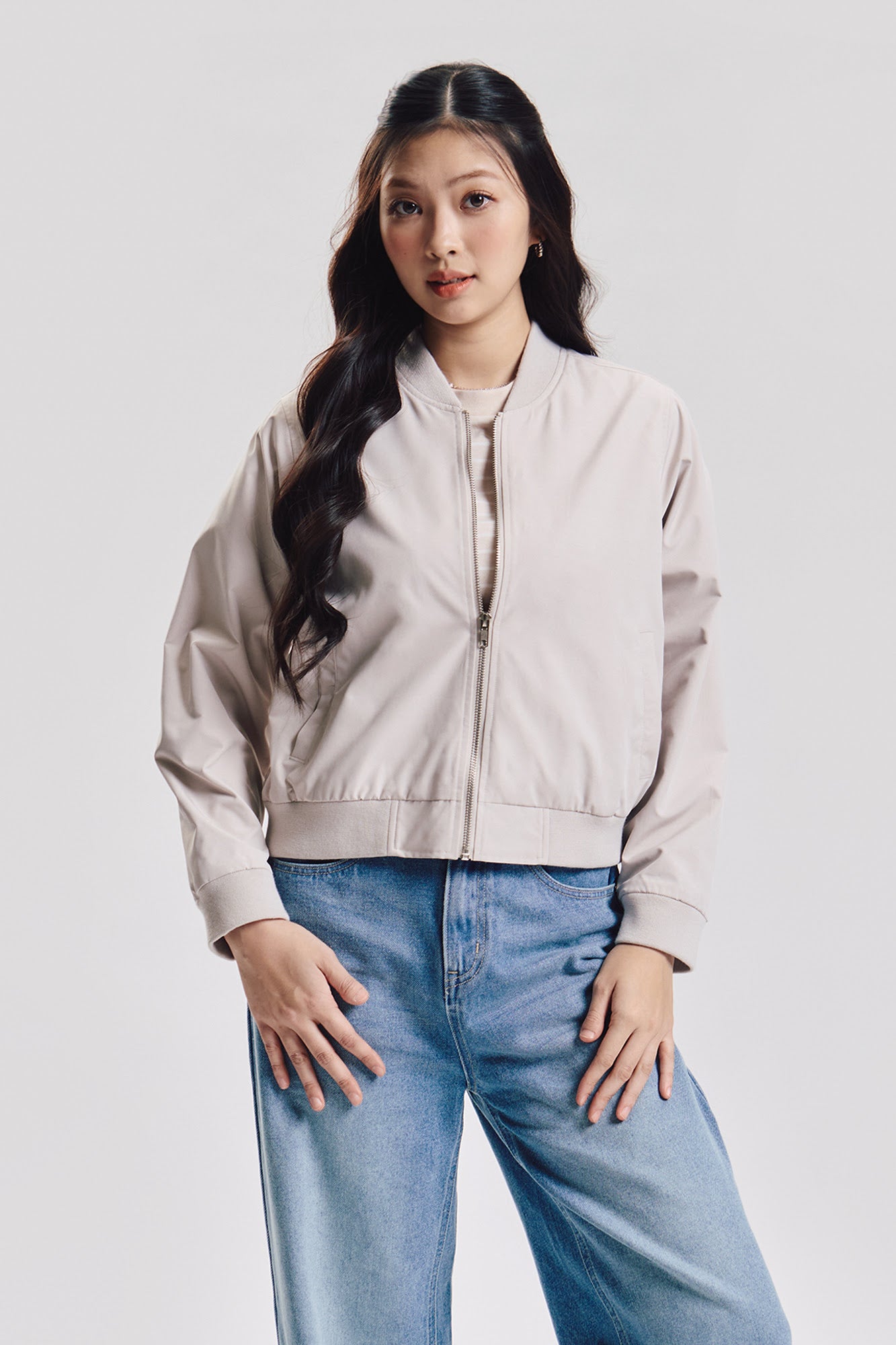 Relaxed Fit Bomber Jacket