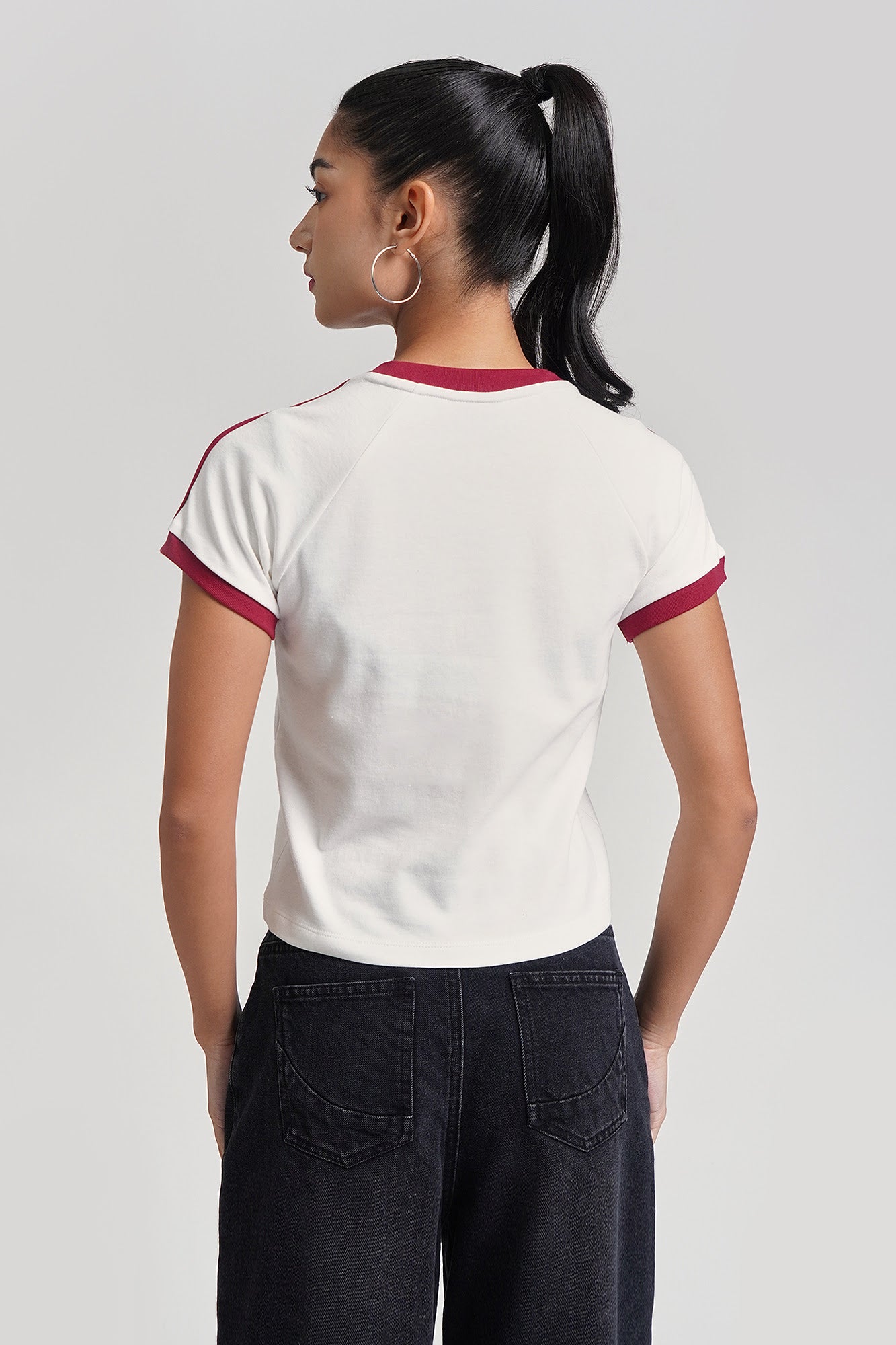 【Fancy club】FY PATCH STRIPE REGLAN TEE Fancy Club FY Patch Stripe Raglan Tee WHITE #팬시클럽,#롱