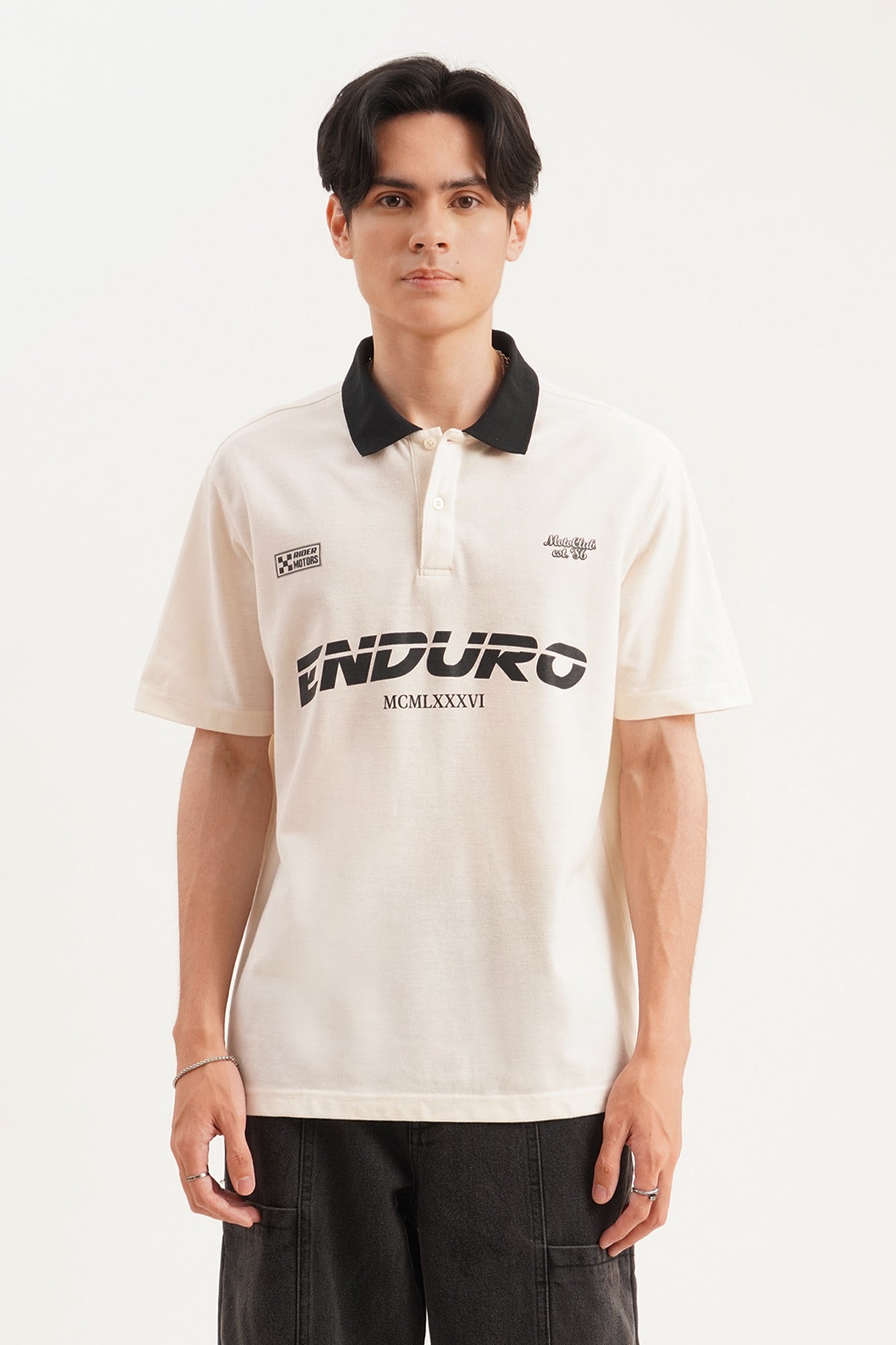 Enduro Relaxed Fit Graphic Polo – PENSHOPPE