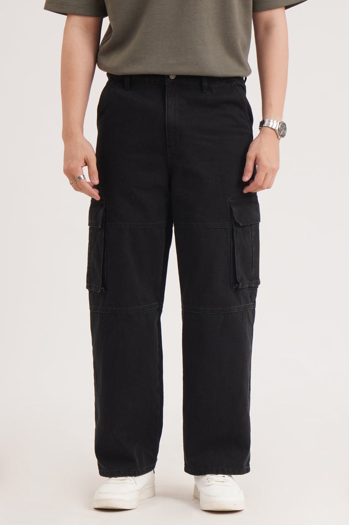 ★E.B.M★ Wide Fit Cargo Pants EMO5WPT030 Wide Fit Cargo Jeans – PENSHOPPE